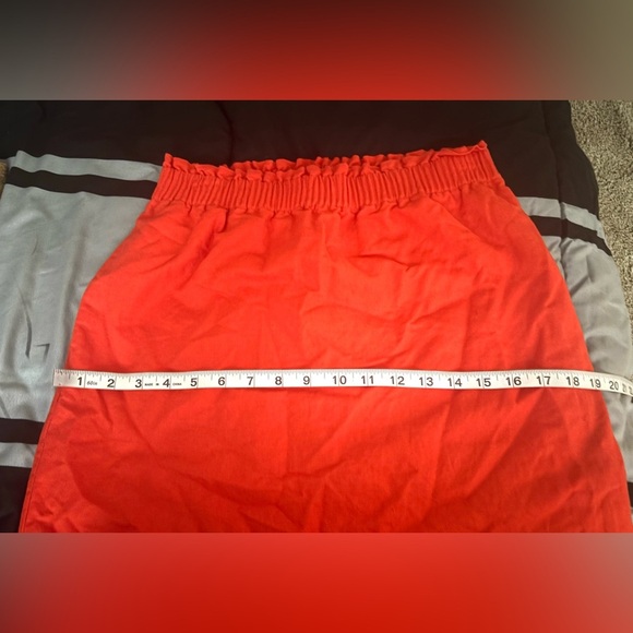 J. Crew Sidewalk Coral Skirt With Pockets 4 - Picture 9 of 10